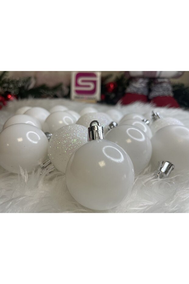 Коледна украса - Бяло - 12