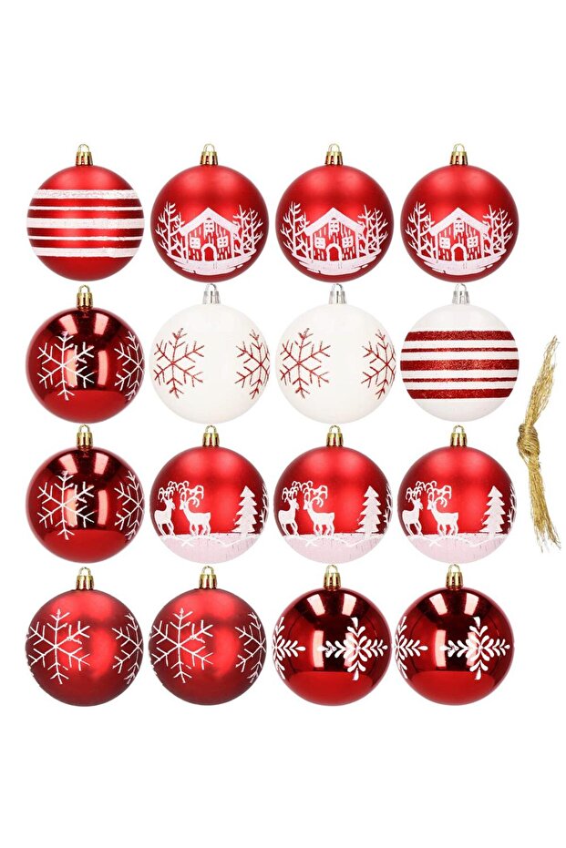 Коледна украса - Червено - 7