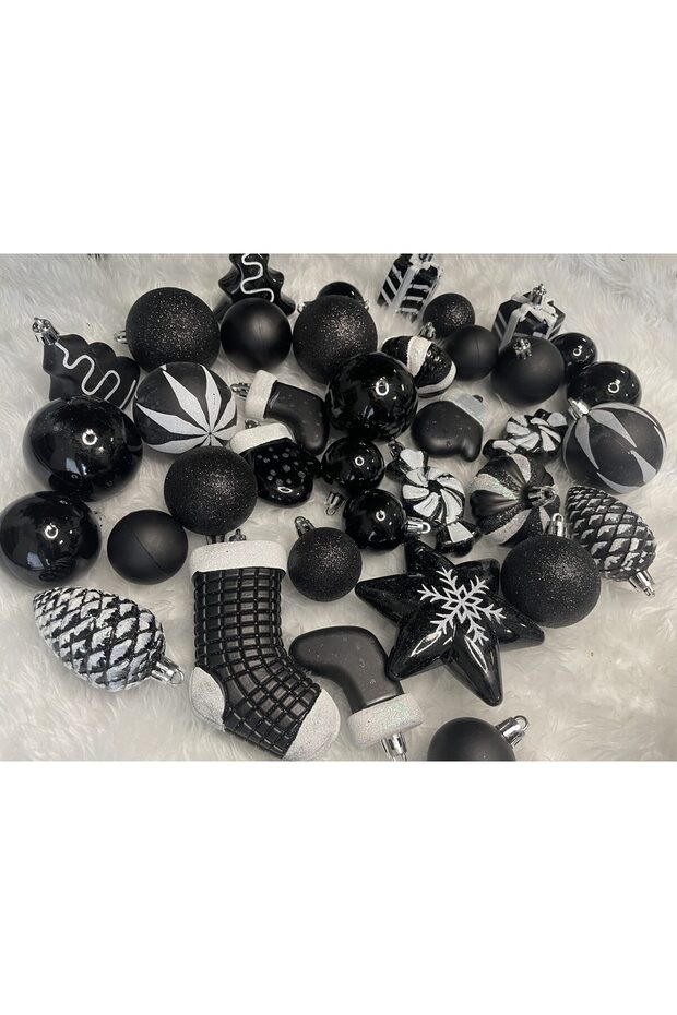 Коледна украса - Черно - 8