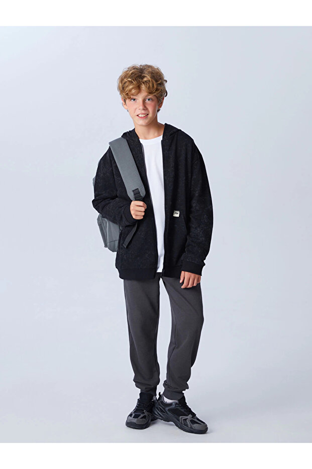 Lcw Kids Anthracite Boys' Jogger Sweatpants with Elastic Waistband