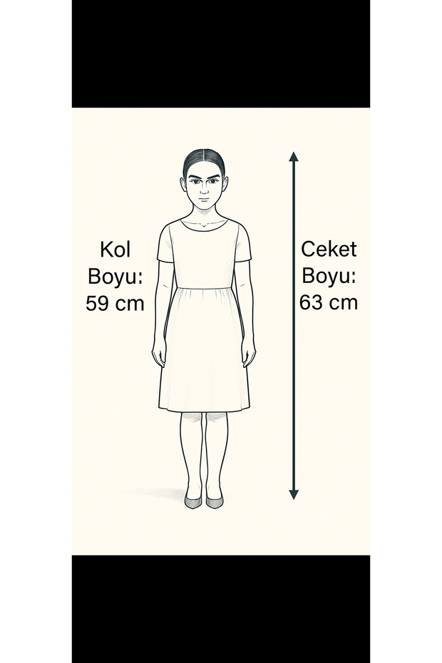 Simli Tüvit Blazer Ceket - 5