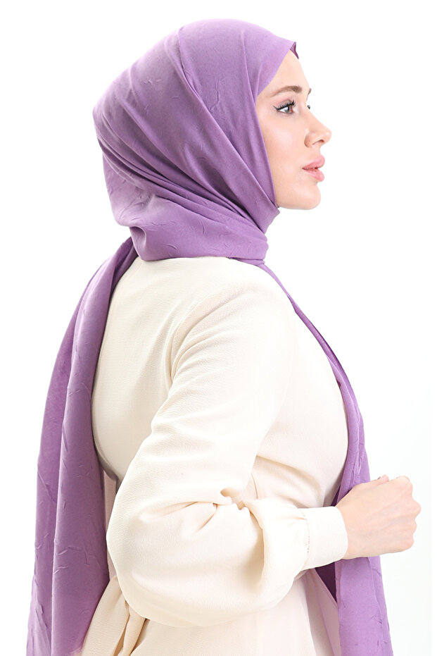 Bambu Şal 70281-48 Eflatun - 2