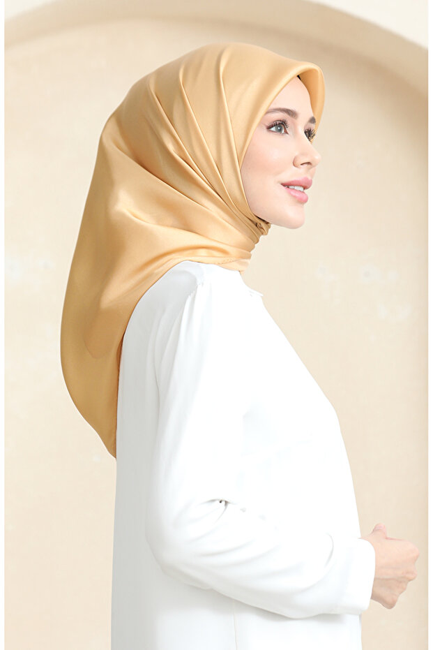 Eșarfă de cristal simplă 70252-26 Culoare șofran - 2