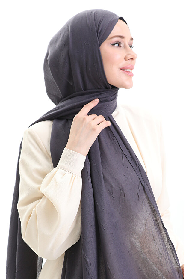 Bambu Şal 70281-37 Antrasit - 2