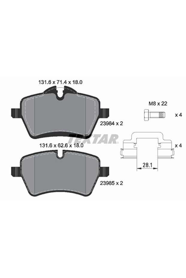 Mini Mini Disc Brake Pad Set - 1