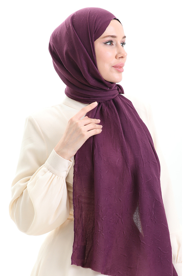 Bambu Şal 70281-39 Mor - 2
