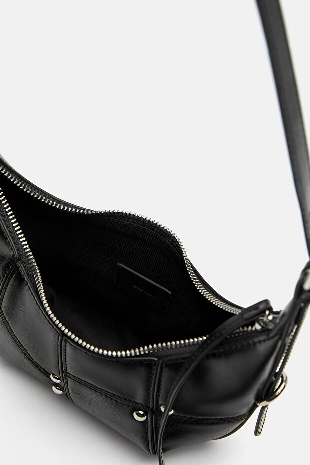 Mini zımbalı omuz çantası - 3