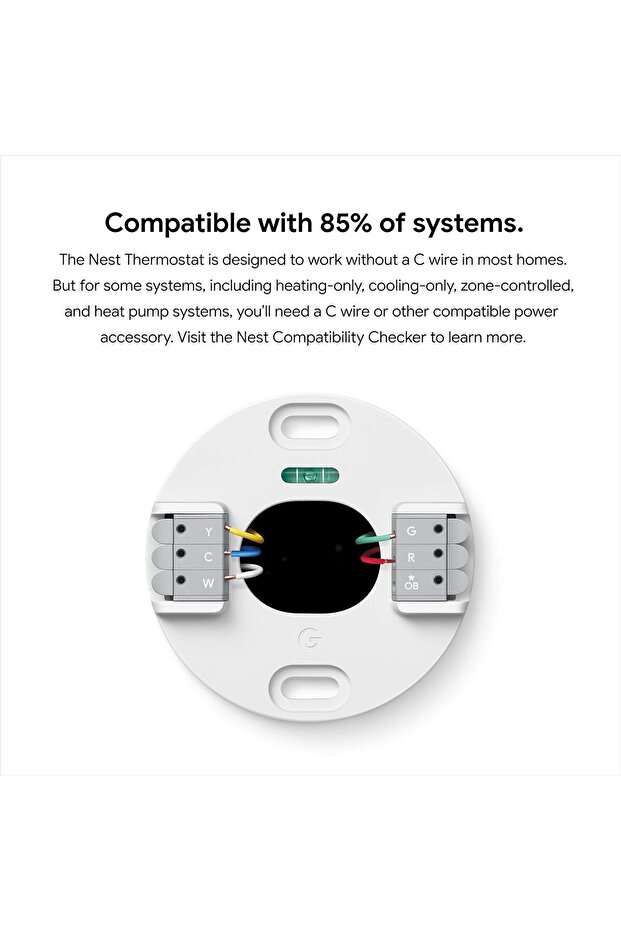 Nest Thermostat - Smart Thermostat for Home - Programmable Wifi Thermostat - Snow - 2