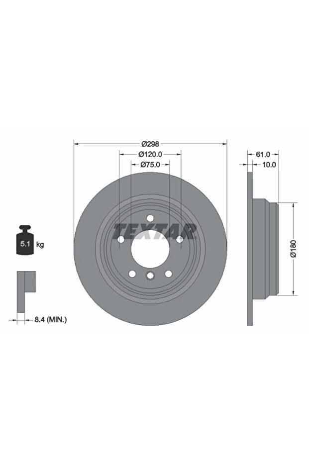 Спирачен диск BMW 5 - 1