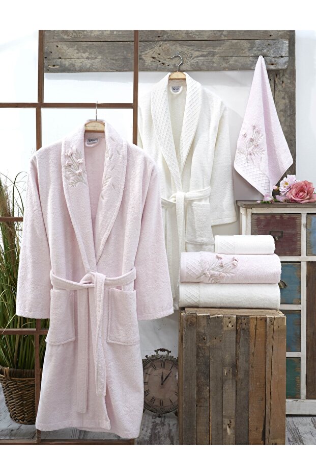 Sakura Bambu Bornoz Seti - 2