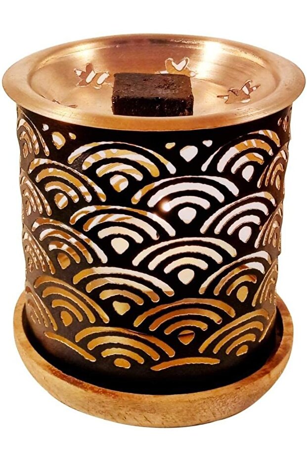 DUKHNI - RAINBOW - INCENSE EXOTIC BURNER HOLDER - BROWN
