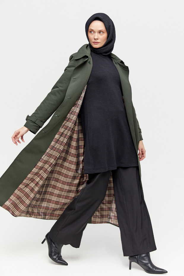 Çıkarılabilir Kapüşonlu Kruvaze Kap - 2