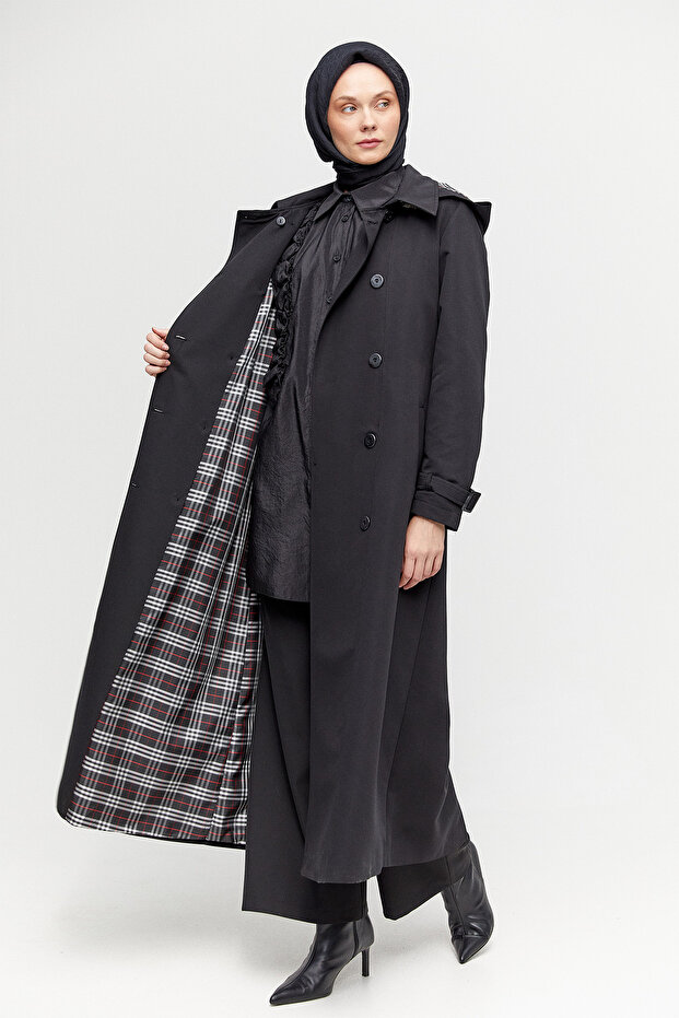 Çıkarılabilir Kapüşonlu Kruvaze Kap - 2