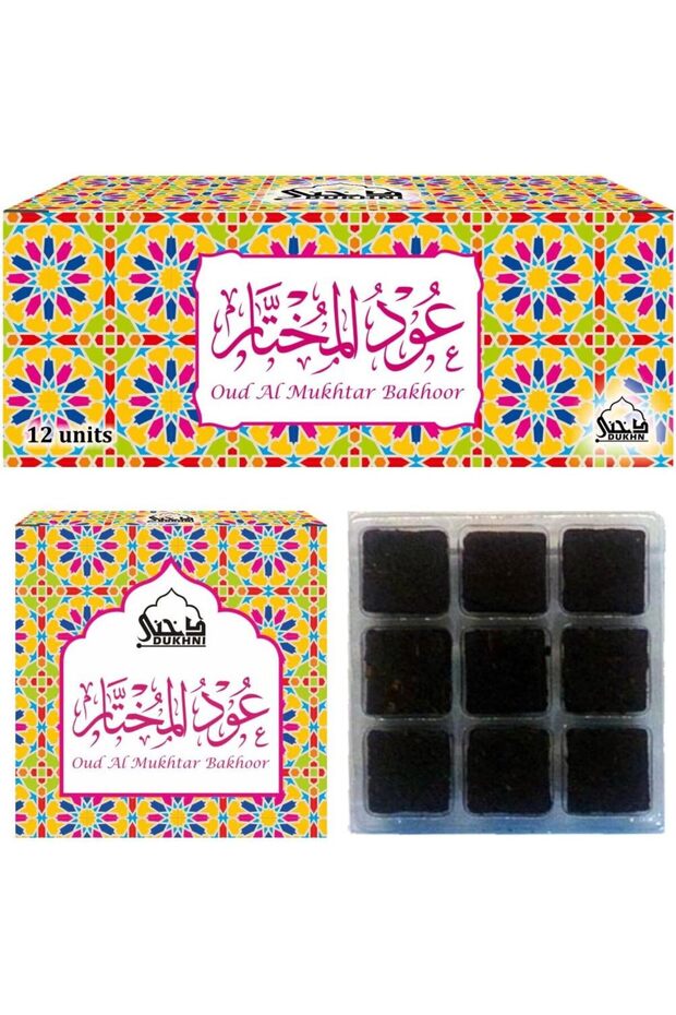 Oud Mukhtar Bakhoor Celebration Pack (12 units of 9 pcs each)