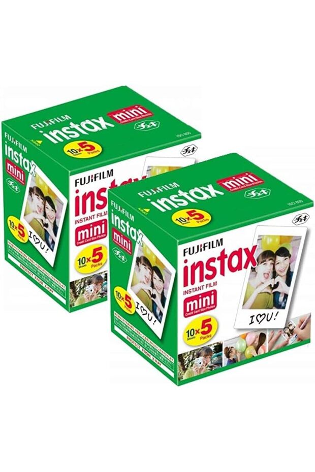 Instax Mini Instant Camera Bundle with Film and Accessories