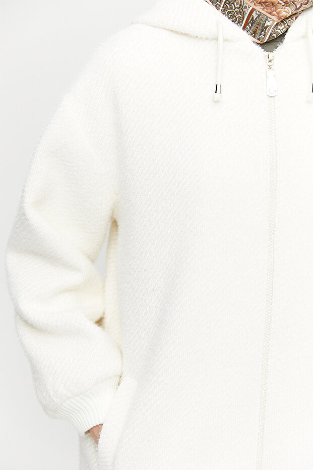 Kapüşonlu Kısa Kaban - 6