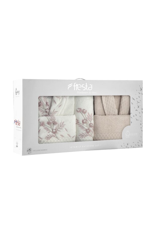 Sakura Bambu Bornoz Seti - 3