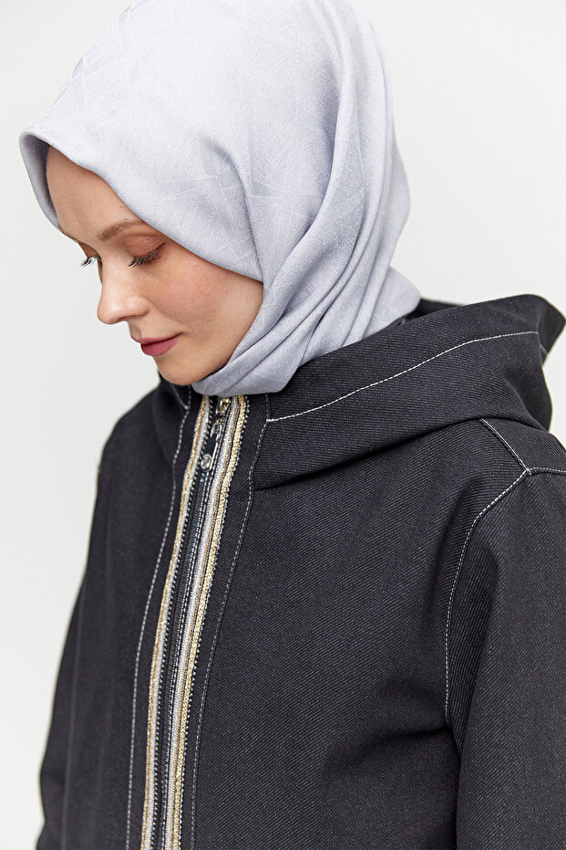 Kapüşonlu Oversize Kap - 4