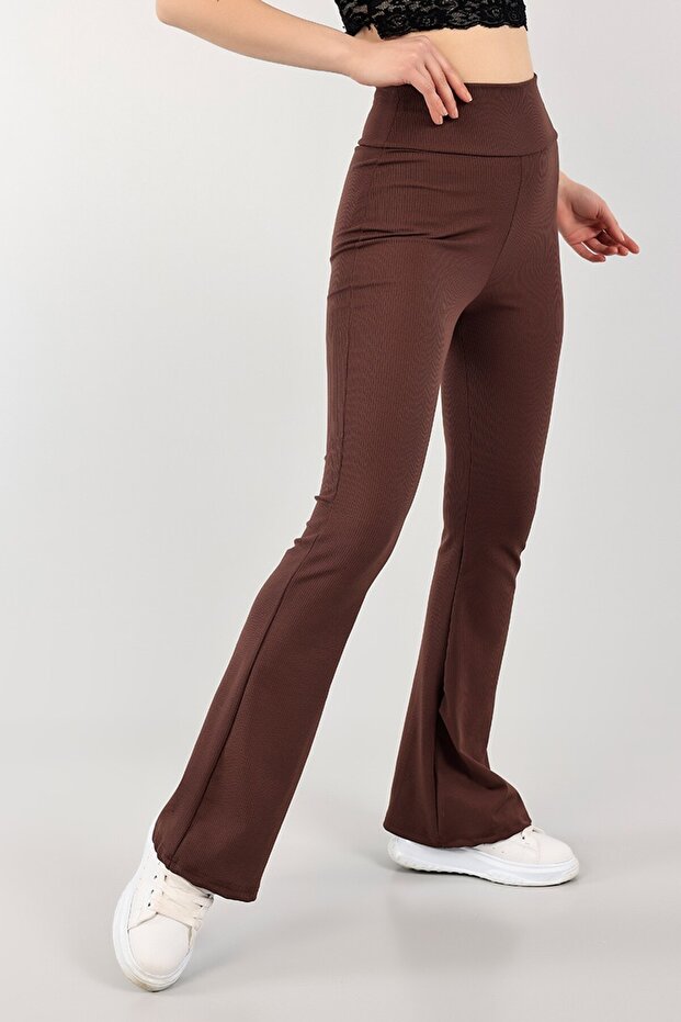 Ispanyol Paça Yüksek Bel Fitilli Tayt - 2