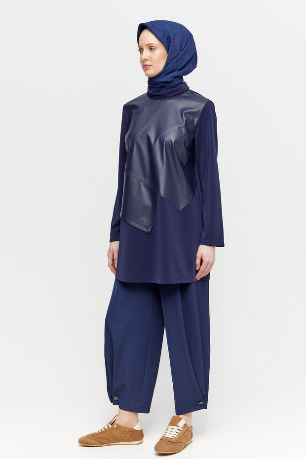 Krep Şalvar Pantolon - 5