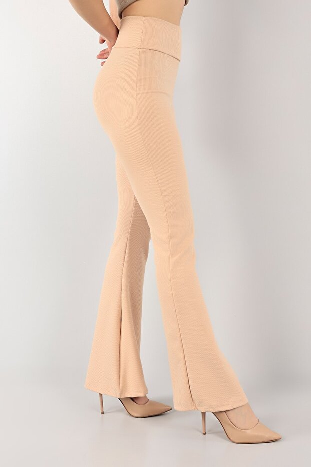 Široke helanke Visok struk Rebrasto Helanke - 3