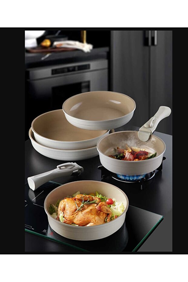 Mutfak Midas Bej 7 Parça Tava Seti - 1