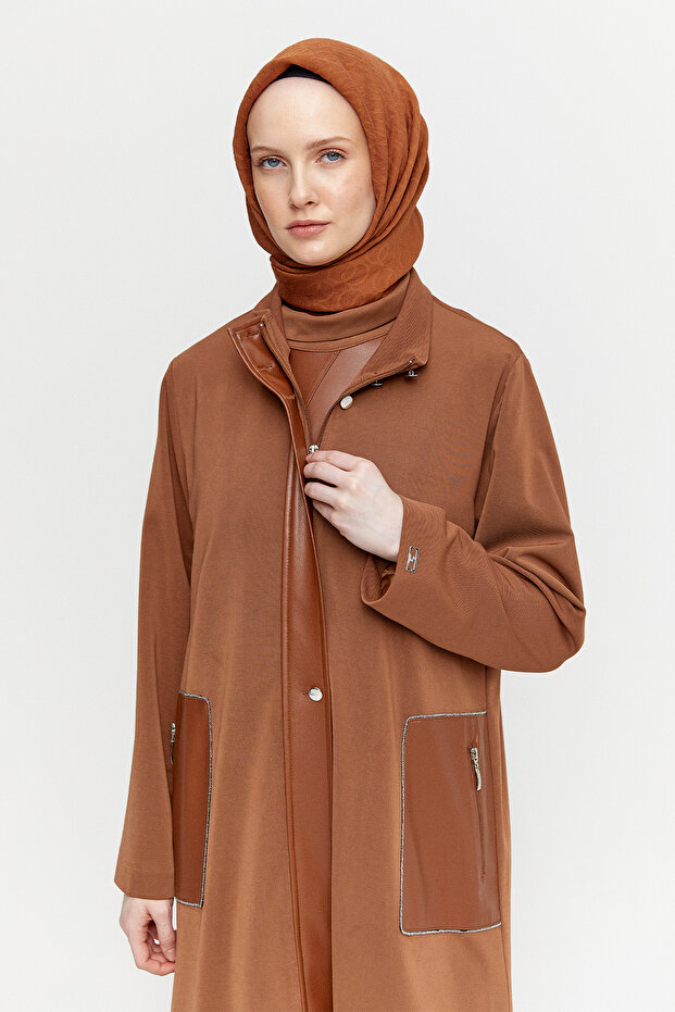 Fermuarlı Taş İşlemeli Kap - 3