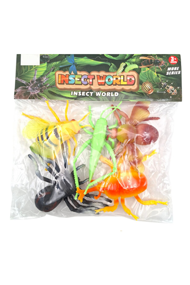 5 Parça Dev Boy Oyuncak Hayvan Böcek Seti - 2