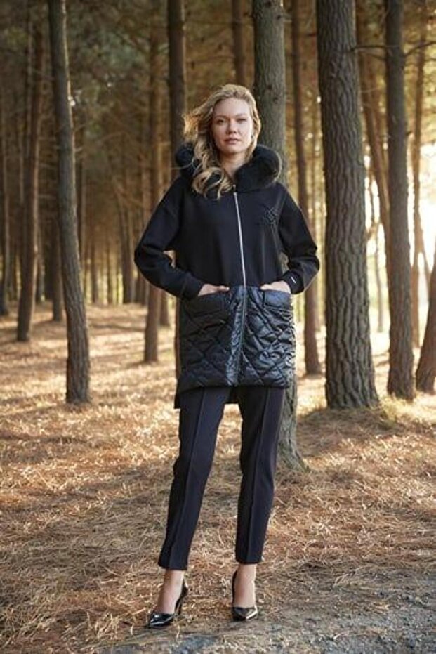 TAŞ İŞLEMELİ KAP MB15.165 Siyah - 1