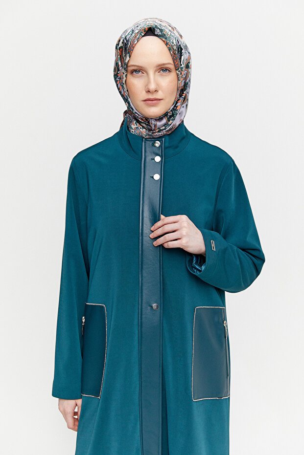 Fermuarlı Taş İşlemeli Kap - 4