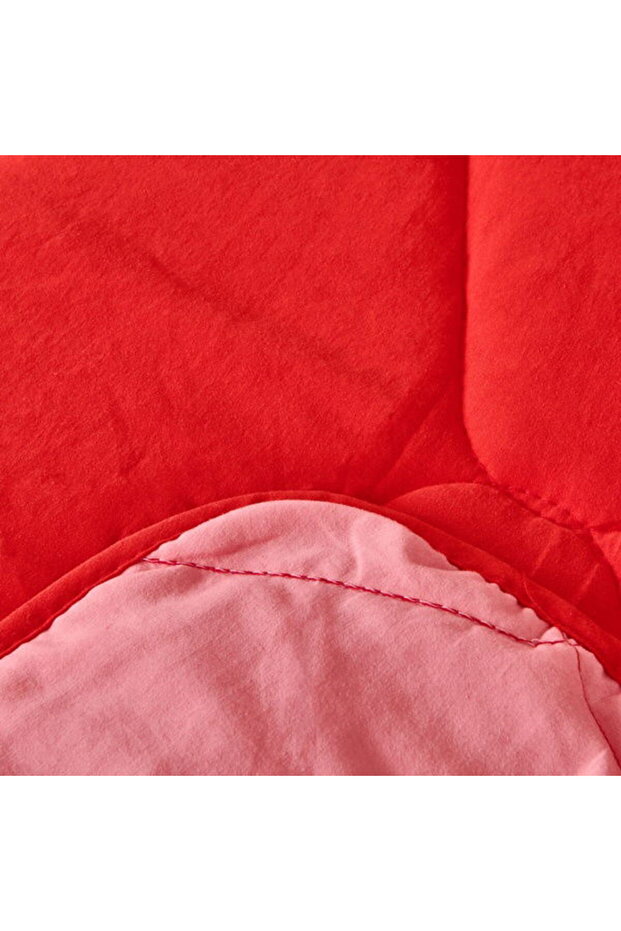 Soft Konfor Çift Kişilik Uyku Seti - Kırmızı / Pembe - 2