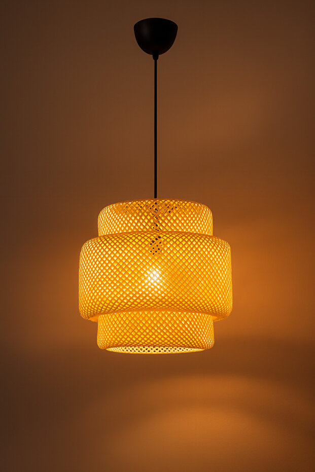 ALORA GRANDE Japon Bambu Sarkıt Avize 40cm - 3