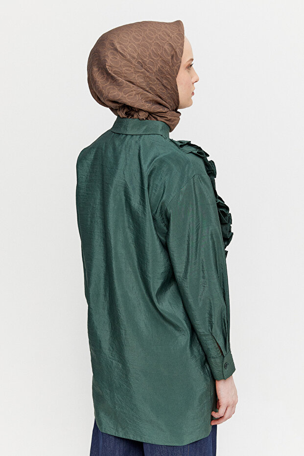 Volanlı Paraşü Tunik - 5