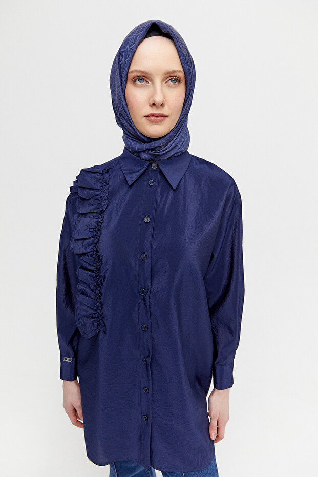 Volanlı Paraşü Tunik - 6
