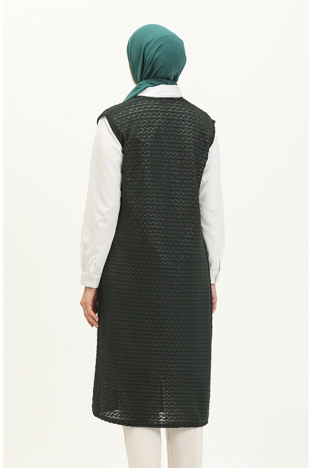 Basic Yelek 1639-02 Haki - 5