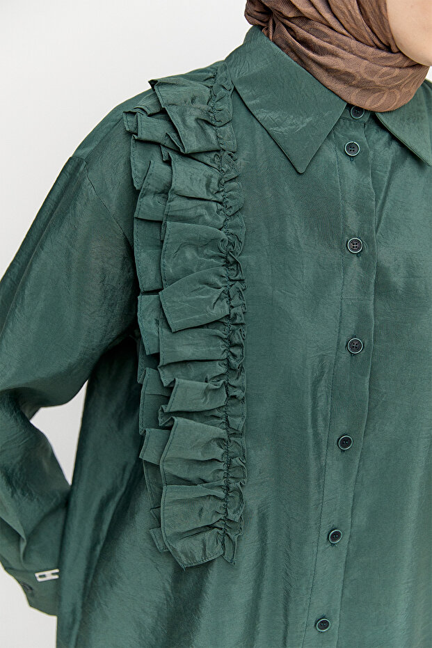 Volanlı Paraşü Tunik - 4