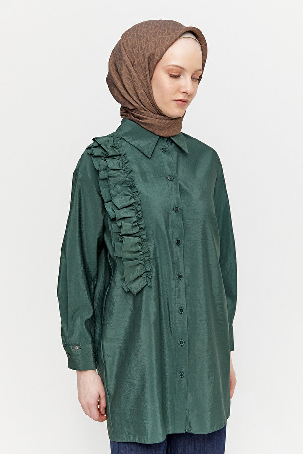 Volanlı Paraşü Tunik - 2