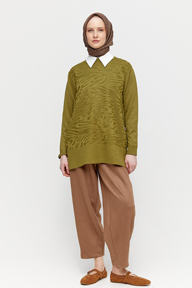 Karma Desenli Triko Tunik - 2