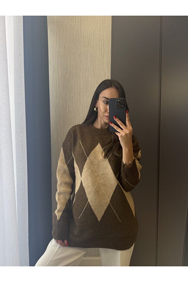 سترة منقوشة بالألماس - 2