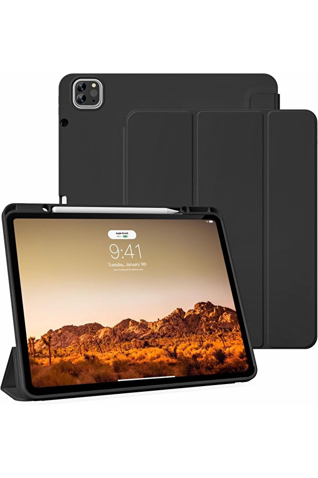 Case for iPad Pro 12.9 Inch 2022 2021 2020 (6th/5th/4th Generation) with Pencil Holder