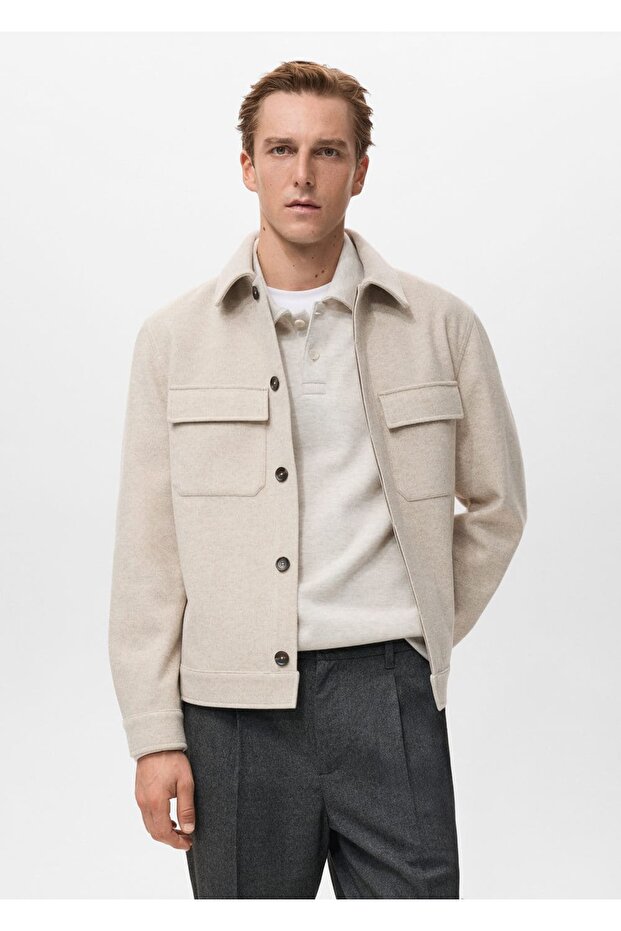 Cepli flanel gömlek ceket - 1