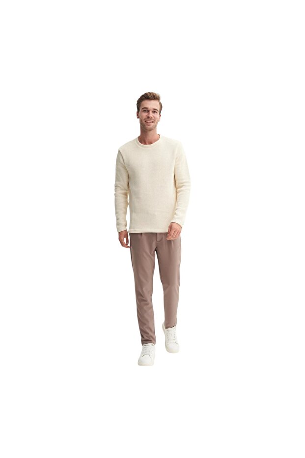 Thessaloniki Knitted Cotton Blend Regular Fit Sweatshirt-53035