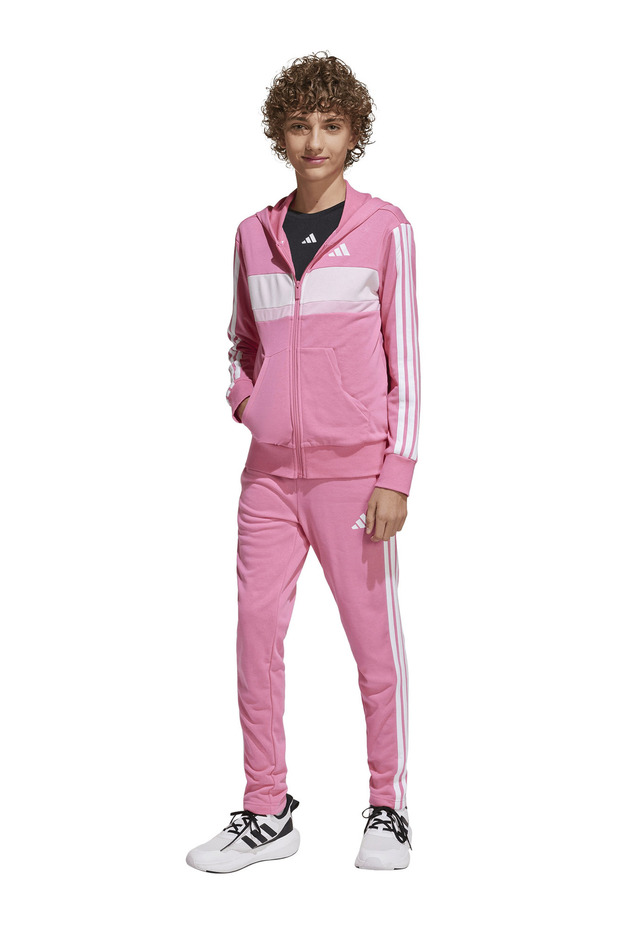 Düz Pembe Kız Çocuk Eşofman Takımı JI6037 J 3S TIB FT TS - 1