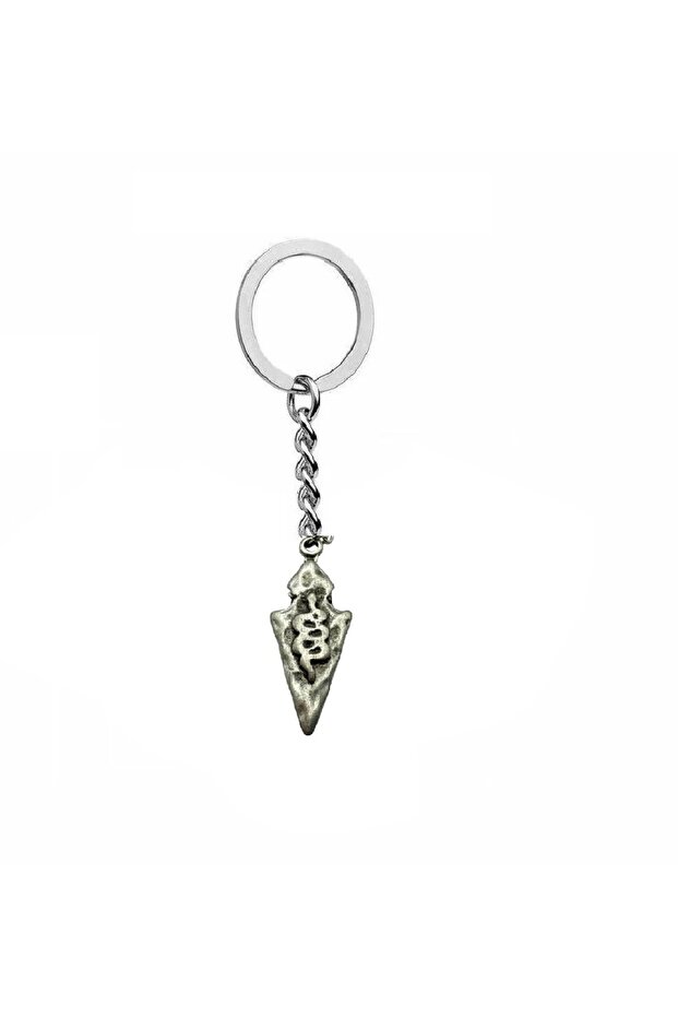 Snake Figured Ancient Arrowhead Unisex Keychain – Symbol of Power, Transformation and Protection Energy - 1