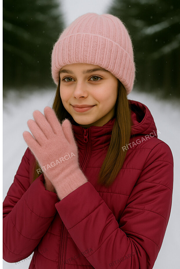 Peluş Çocuk Eldiven - 6