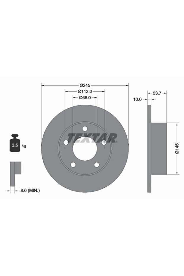 Спирачен диск Audi A6 C5 - 1