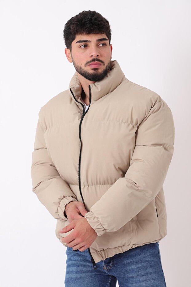 معطف شتوي منفوخ كبير الحجم ذو ياقة عالية PLDP 3018_50465