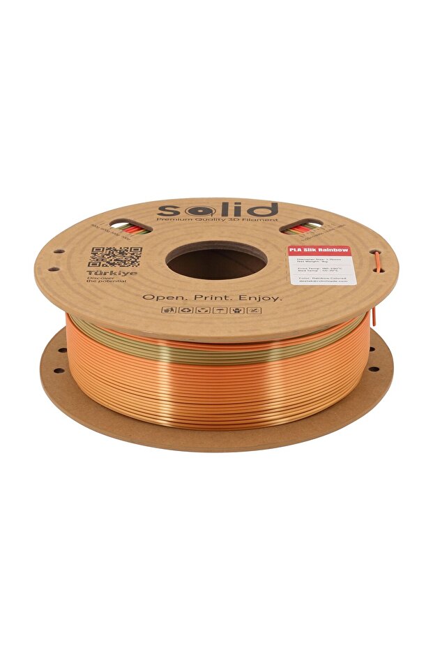 Solid Silk Rainbow PLA Filament 1.75mm - 1Kg - 2