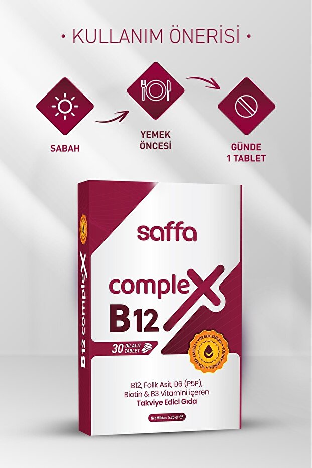 SAFFA B12 COMPLEX 30 TABLET - 4