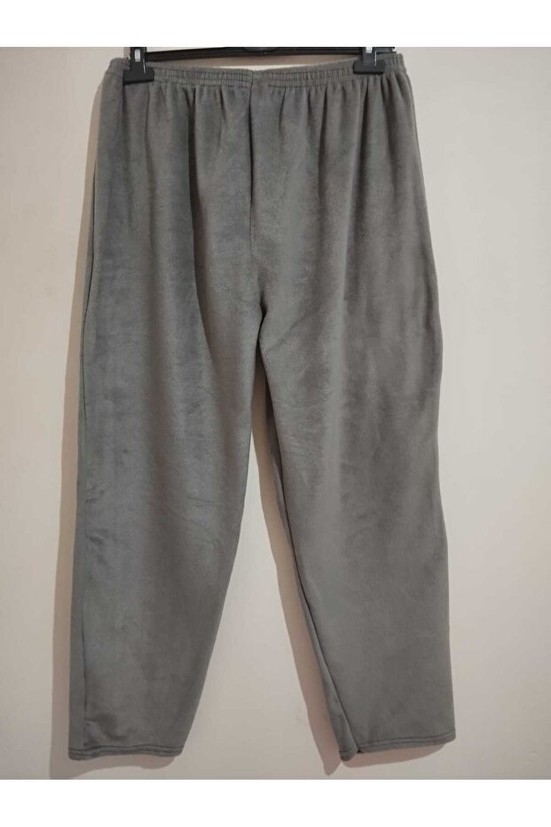 Winter, Very Thick, Standard Size, Unisex, Straight Leg Brushed Fleece, Pants